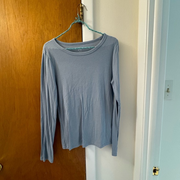 Gap Light Blue Long Sleeve Top - Picture 1 of 6